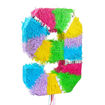 Picture of PINATA DIGIT 9 PASTEL 50X35X7.5CM